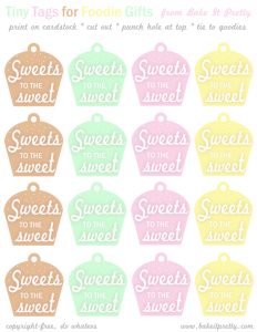 free printable baking gift tags
