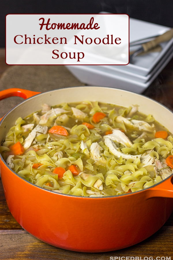 Homemade Chicken Noodle Soup | Perfect comfort food for cold days!