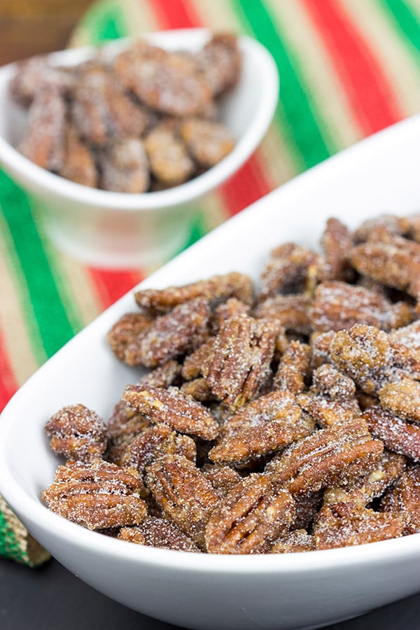 These classic Sugared Pecans are a quick and easy snack to keep around during the holidays!