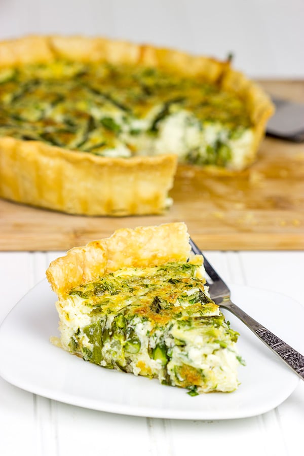 Roasted Asparagus and Gruyere Quiche
