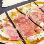 Step up your snack time with these easy Brie and Fig Jam Flatbreads!