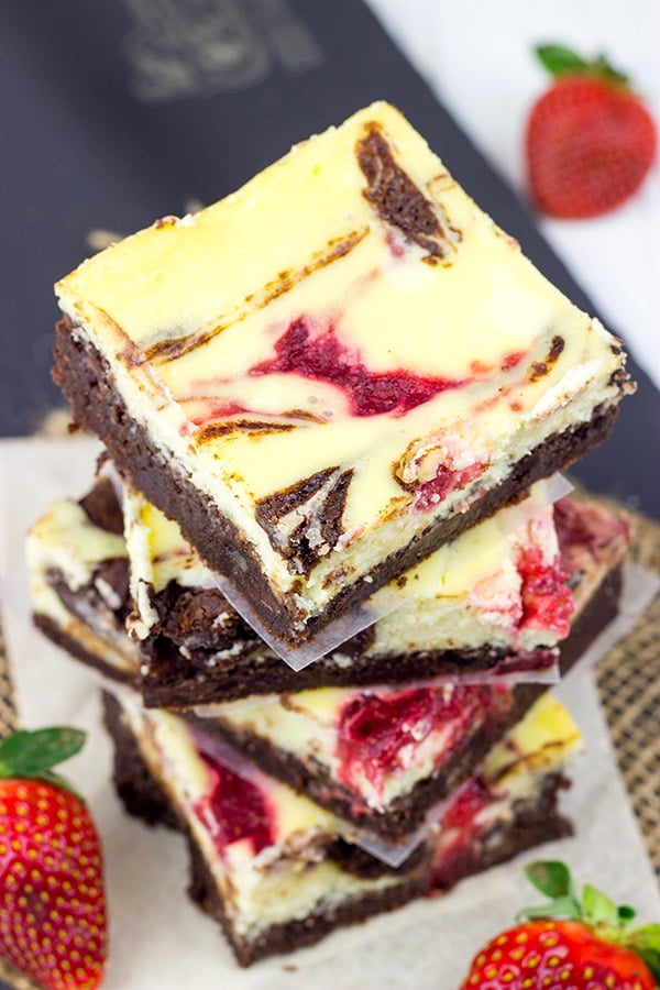 Strawberry Cheesecake Brownies