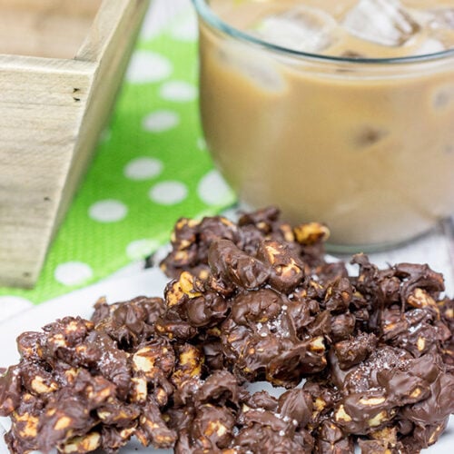 Triple Chocolate Peanut Clusters Easy (and tasty) afternoon snack idea