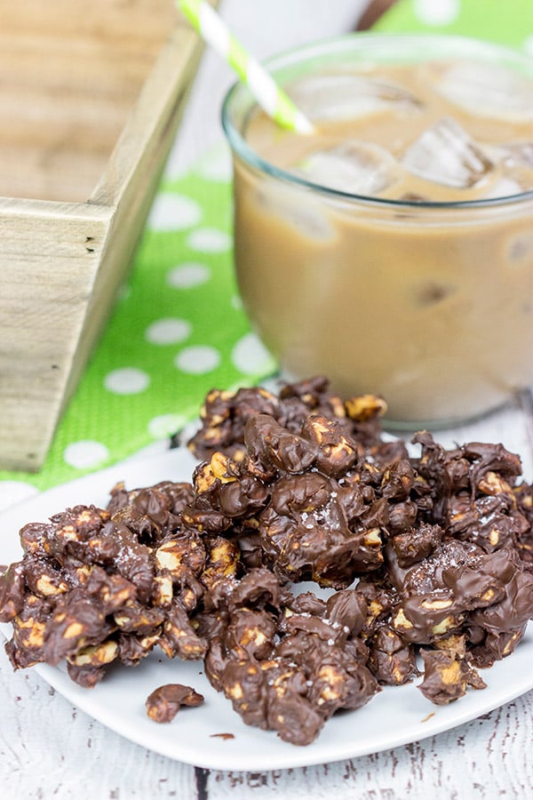 Triple Chocolate Peanut Clusters Easy (and tasty) afternoon snack idea
