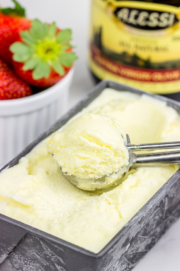 Olive Oil Gelato with Balsamic Strawberries Unique...and tasty...dessert!