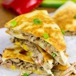 Melty cheese.  Shredded carnitas.  Buttery tortillas.  These Slow Cooker Carnitas Quesadillas make for one heck of a tasty meal!