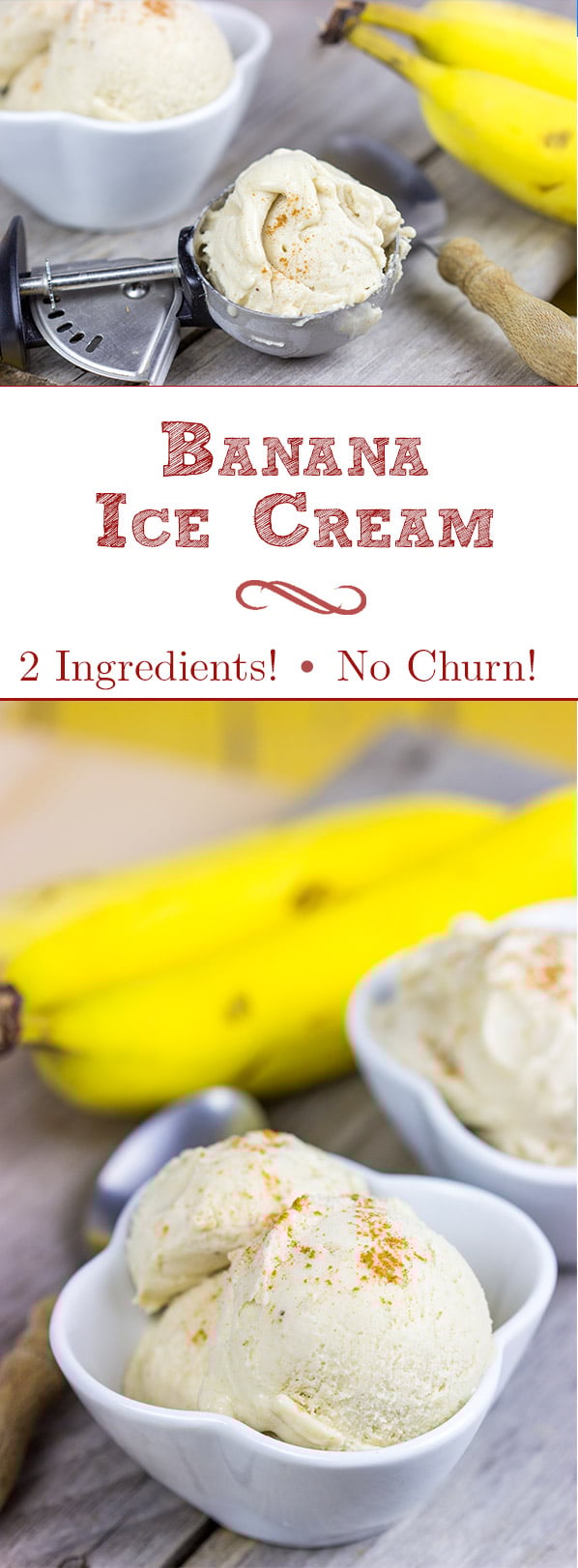 2 ingredient banana ice cream