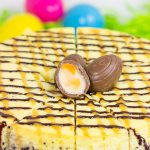 Get into the Easter spirit with a slice of this Cadbury Creme Egg Cheesecake!  It's a dessert that everybunny will enjoy!