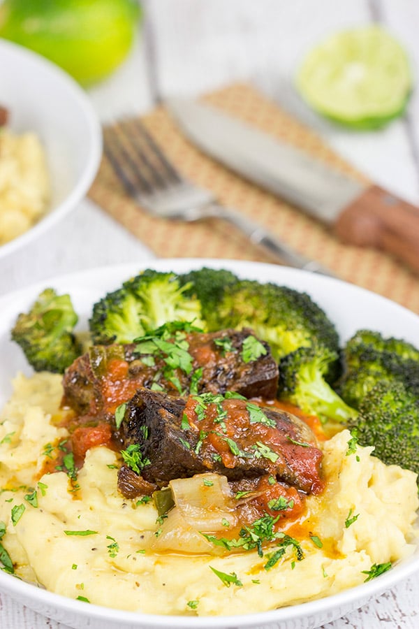 These Slow Cooker Beef Short Ribs are the ultimate slow cooker comfort food for a chilly day!