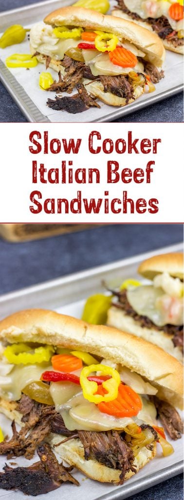 Slow Cooker Italian Beef Sandwiches - Easy Comfort Food Recipe!