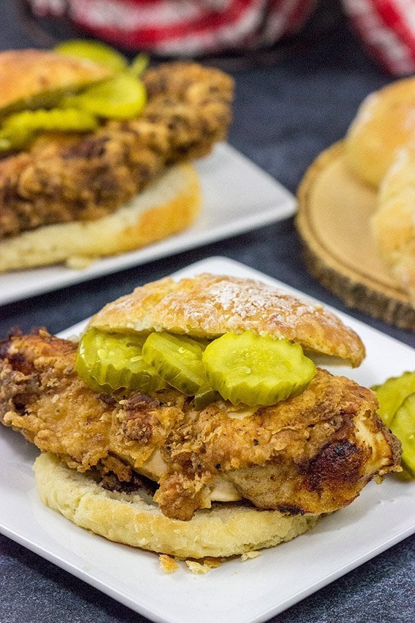 Fried Chicken and Biscuits A classic southern comfort food meal!