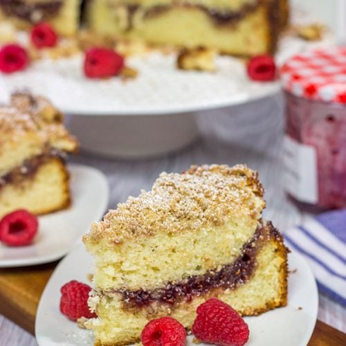 Raspberry Jam Filled Coffee Cake Perfect for weekend brunch!