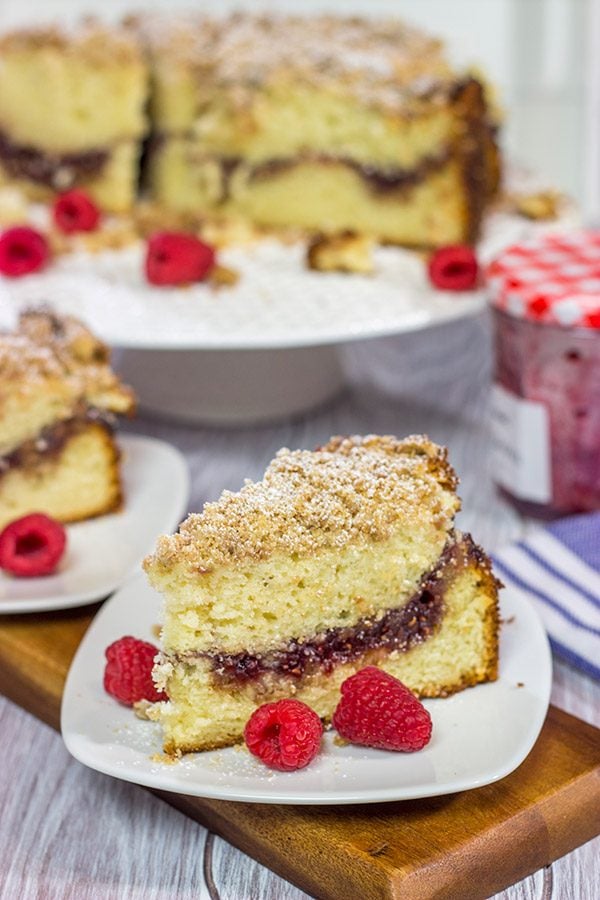 Raspberry Jam Filled Coffee Cake Perfect For Weekend Brunch