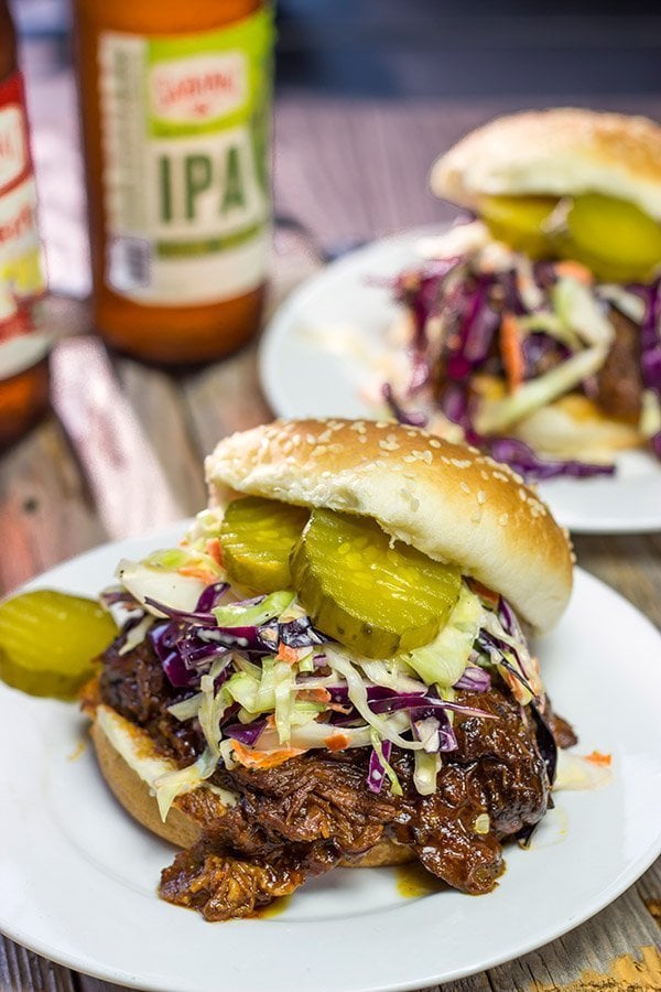 Slow Cooker BBQ Shredded Beef