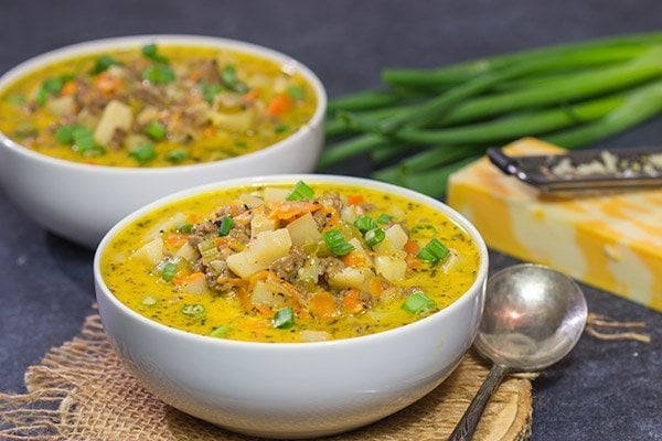 Cheeseburger Soup 