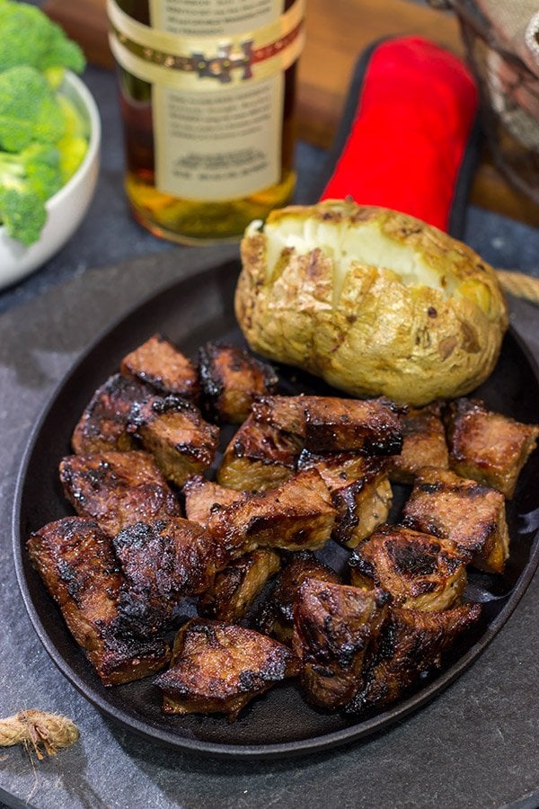 Bourbon Marinated Steak Tips Unique and easy steak marinade