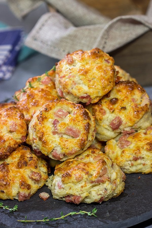 Ham and Cheese Stuffed Biscuits ⋆ Real Housemoms