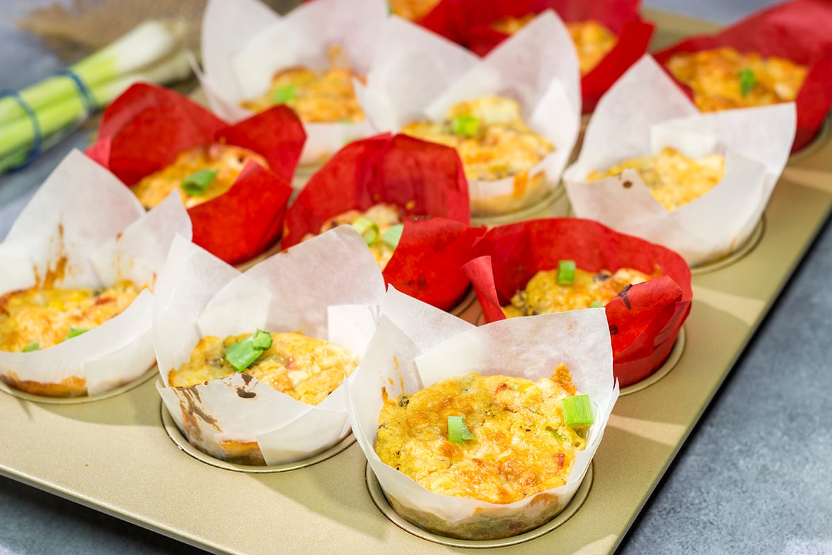 Packed with cheddar cheese and Italian sausage, these Sausage and Cheese Cornbread Muffins are a great side dish next to a hot bowl of chili or soup!