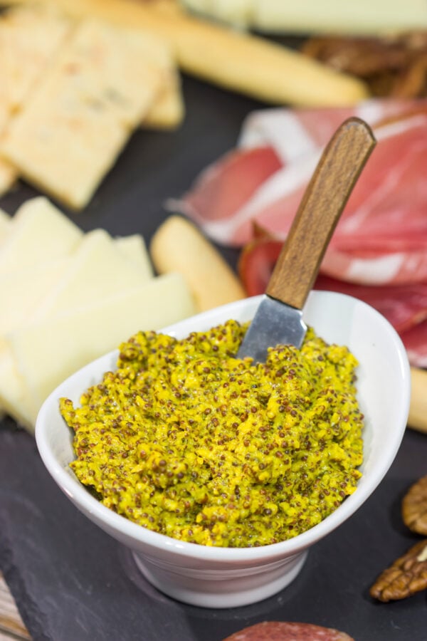 Homemade Stoneground Mustard Great addition to a charcuterie board!
