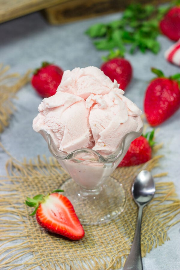 Homemade Strawberry Sherbet Spicedblog