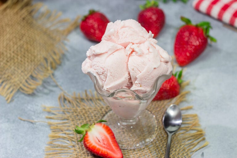 Homemade Strawberry Sherbet Spicedblog