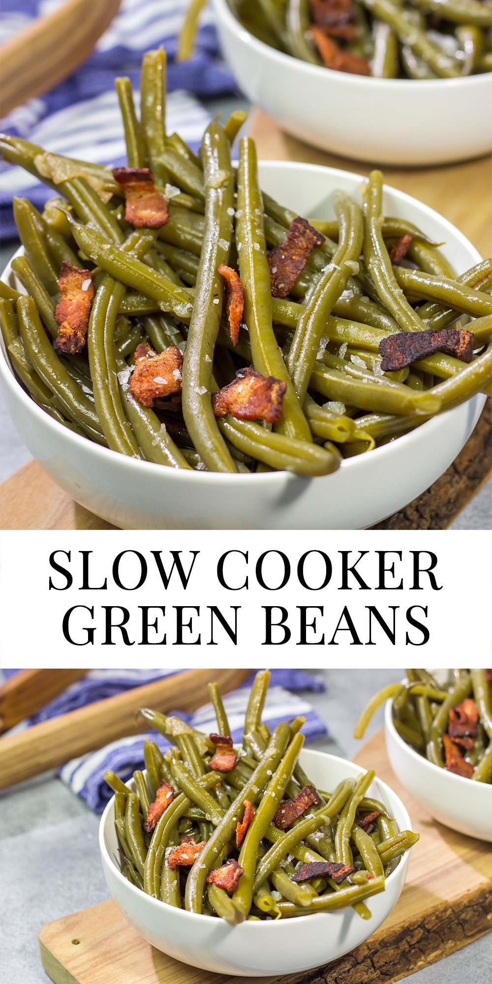 Crockpot Green Beans • Dishing Delish