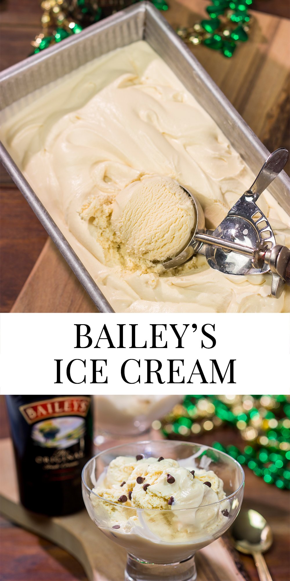 This Bailey's Ice Cream is a fantastic way to celebrate St. Patrick's Day! It's boozy, creamy and absolutely delicious.