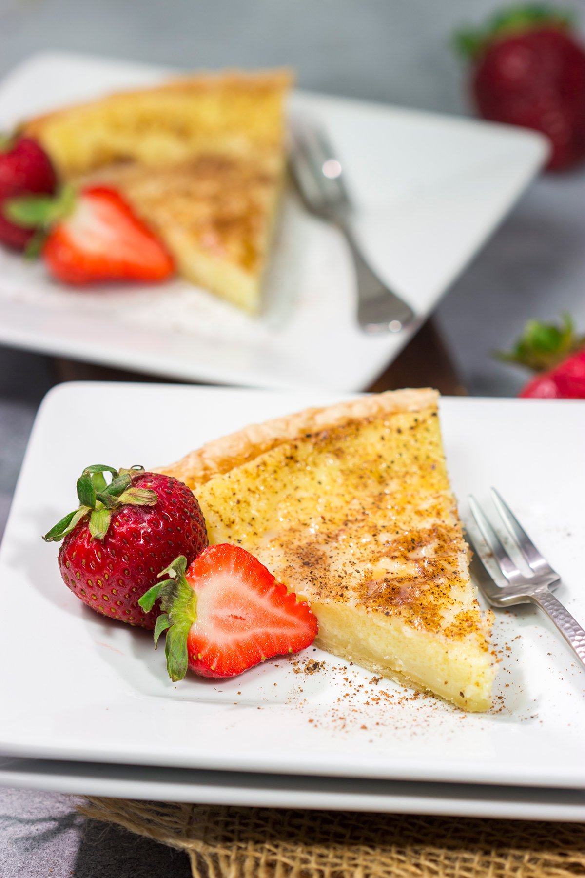 Featuring a creamy, vanilla flavored filling, this Egg Custard Pie is a classic recipe for a reason. It tastes just like the one Grandma used to make!