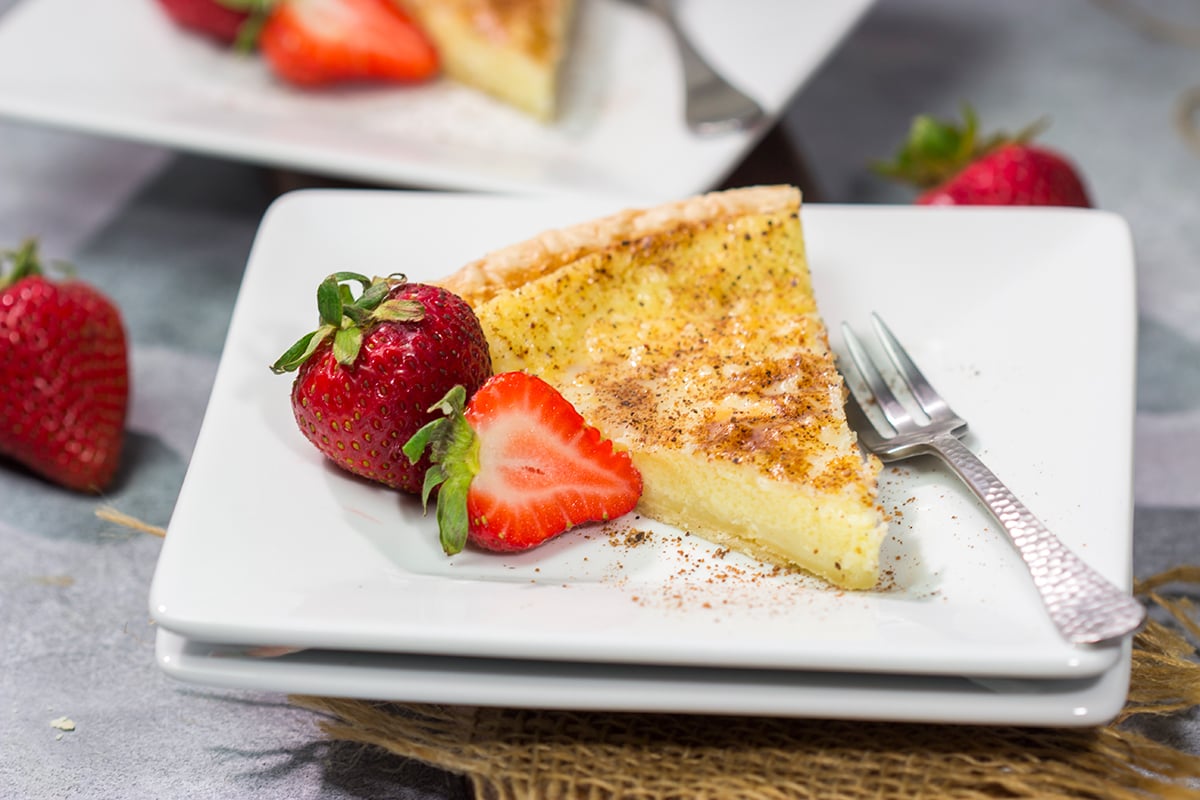 Featuring a creamy, vanilla flavored filling, this Egg Custard Pie is a classic recipe for a reason. It tastes just like the one Grandma used to make!