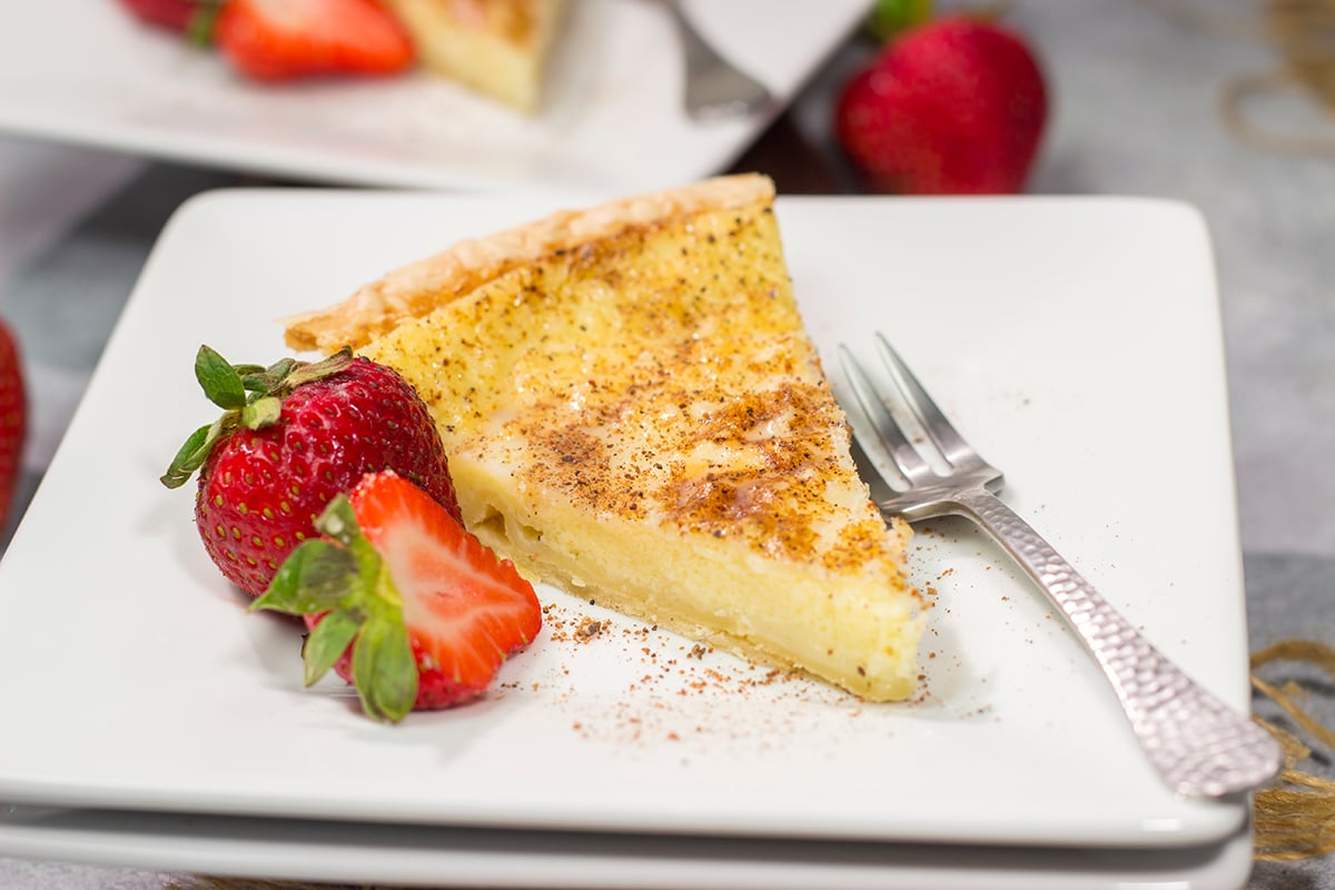 Featuring a creamy, vanilla flavored filling, this Egg Custard Pie is a classic recipe for a reason. It tastes just like the one Grandma used to make!