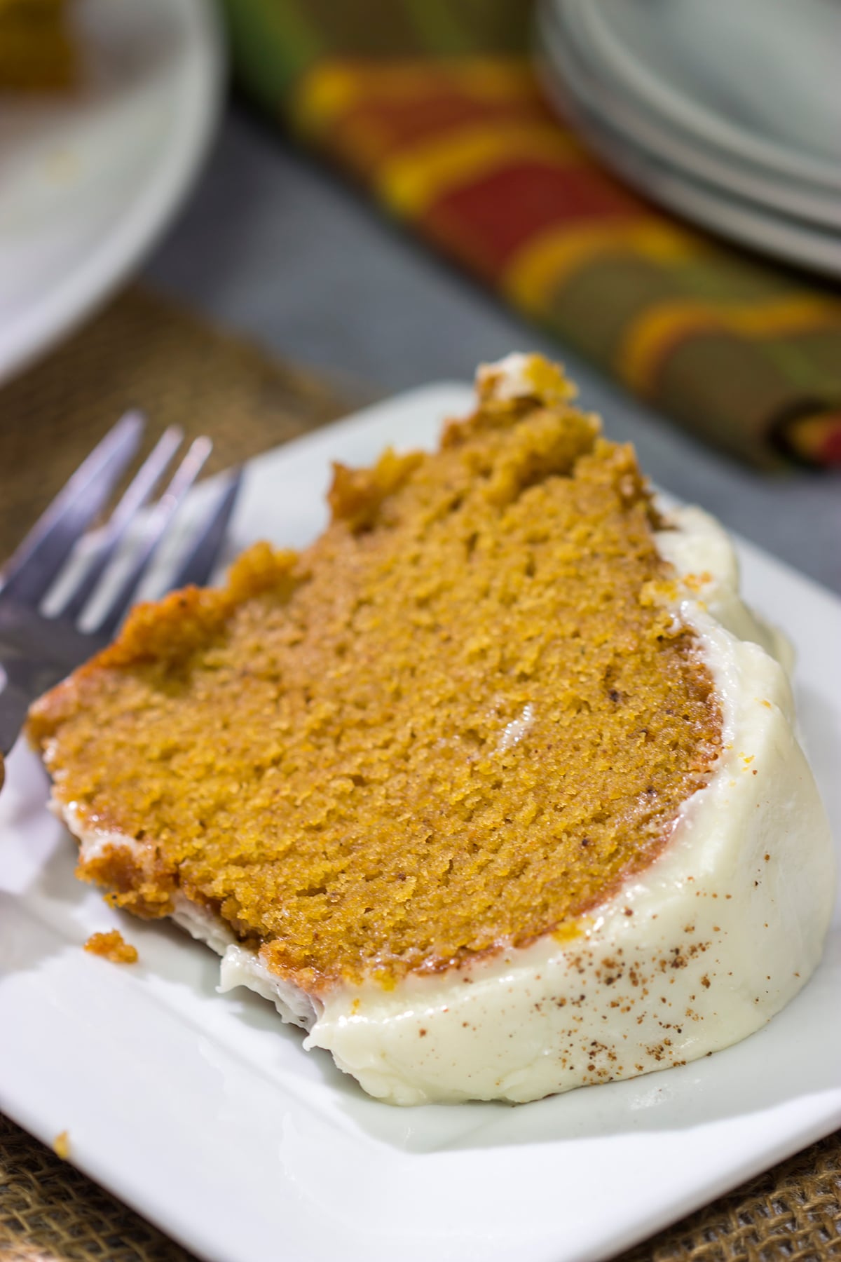 This Pumpkin Spice Pound Cake features is baked with real pumpkin and a combination of warm baking spices. It's the perfect way to celebrate fall baking season!