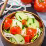 Tomato, Cucumber and Onion Salad
