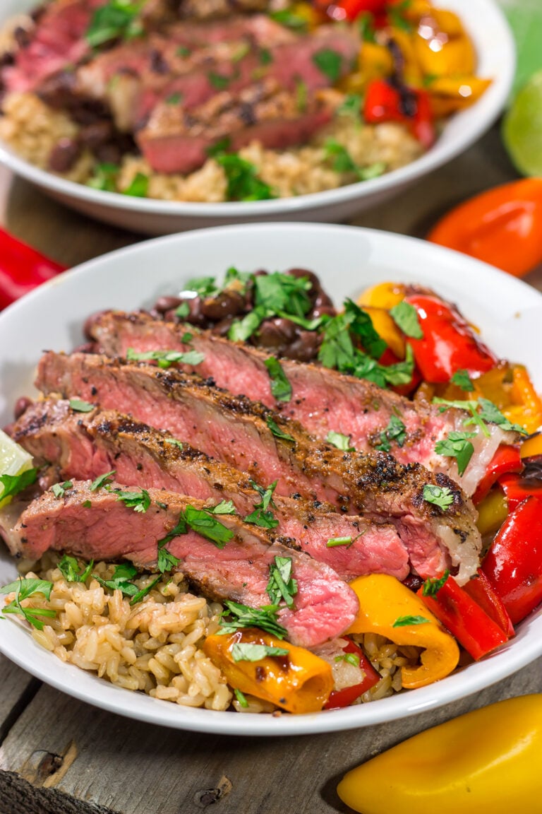 These Grilled Steak Burrito Bowls are packed with summer flavor, but they're easy enough to make on a weeknight. Happy Grilling!