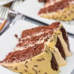 Chocolate Cake with Peanut Butter Ganache