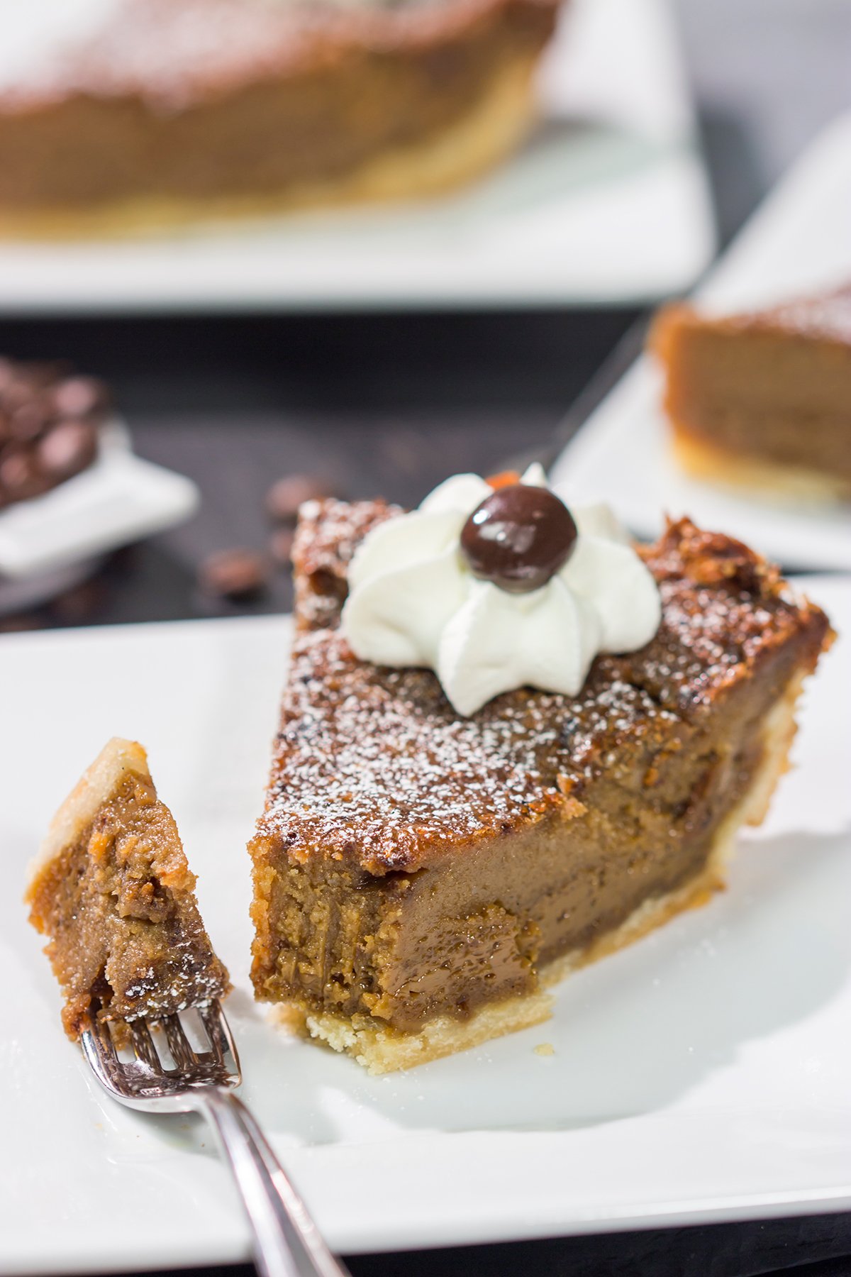 Love the flavor of coffee? Then this dessert is calling your name! This Coffee Chess Pie features a creamy coffee custard in a flaky pie shell. Grab a fork and dig in!