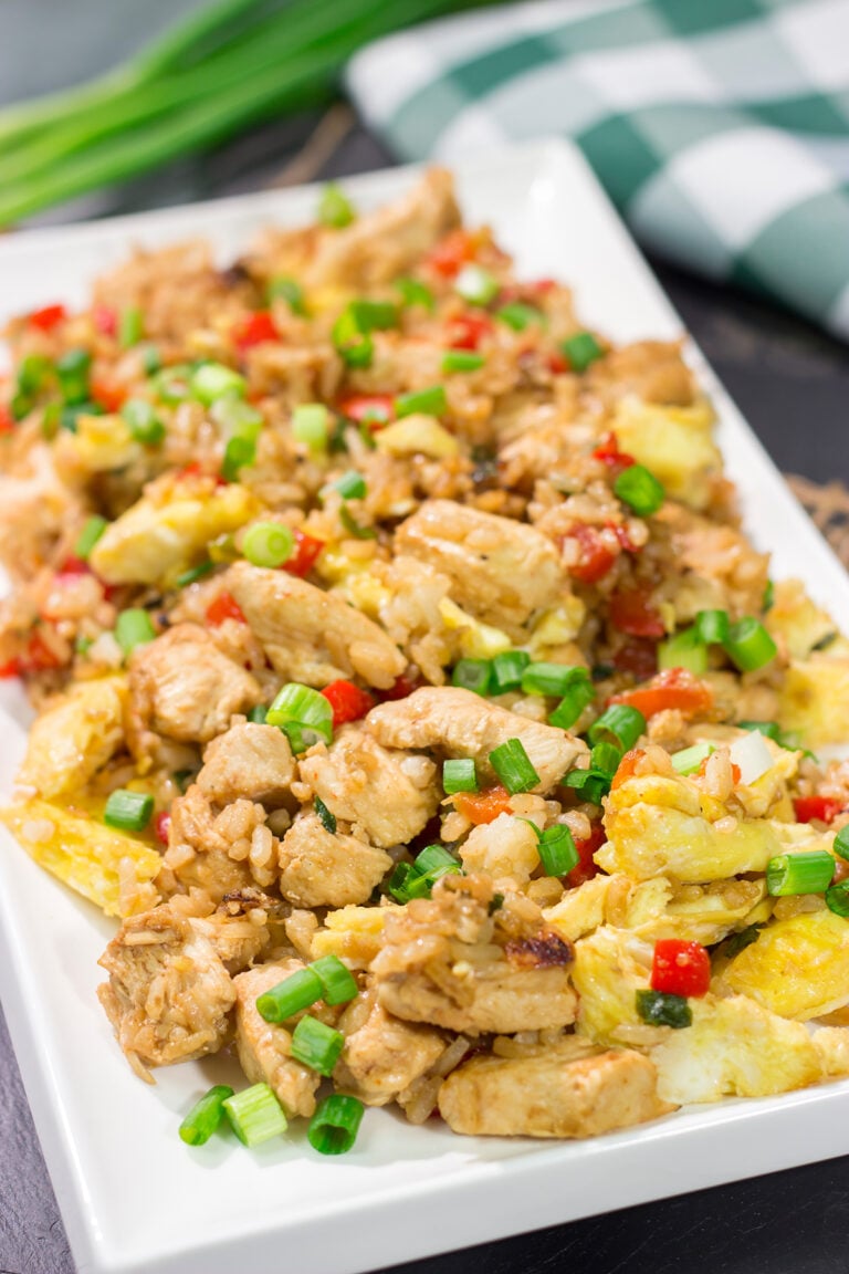 Arroz Chaufa, also known as Peruvian Fried Rice, is an example of fusion food at its best. Chinese and Peruvian flavors combine to create a delicious dish that is perfect for busy weeknights!