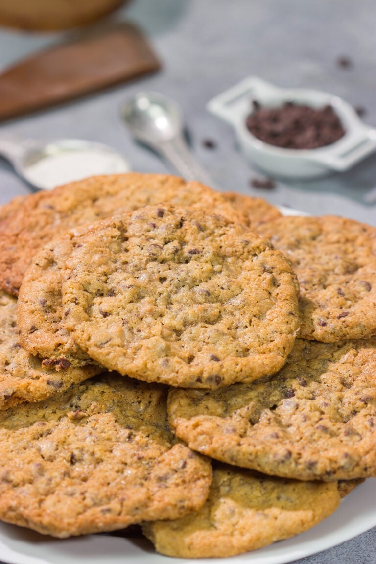 These irresistible Toffee Chocolate Chip Cookies are packed with the flavors of sweet chocolate and buttery toffee. Good luck eating just one!