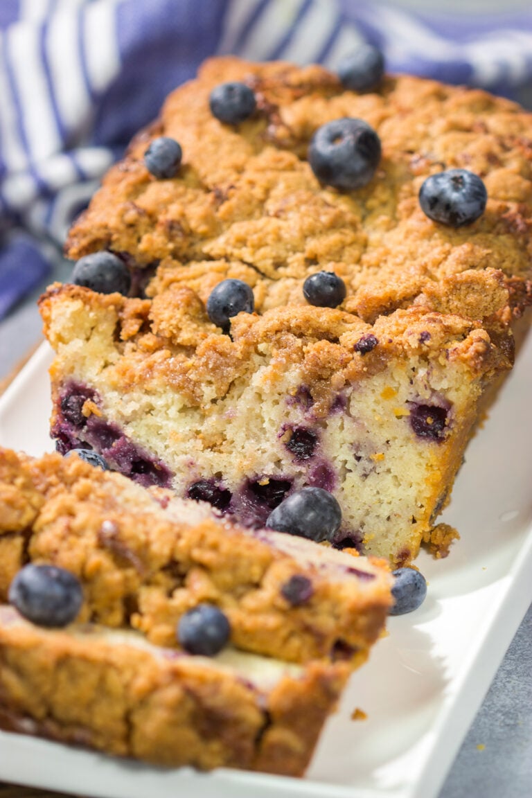 Is it a muffin? Is it a quick bread? It's both! This Blueberry Muffin Bread is a delicious combination of two favorites. It's perfect for breakfast or a mid-morning snack!