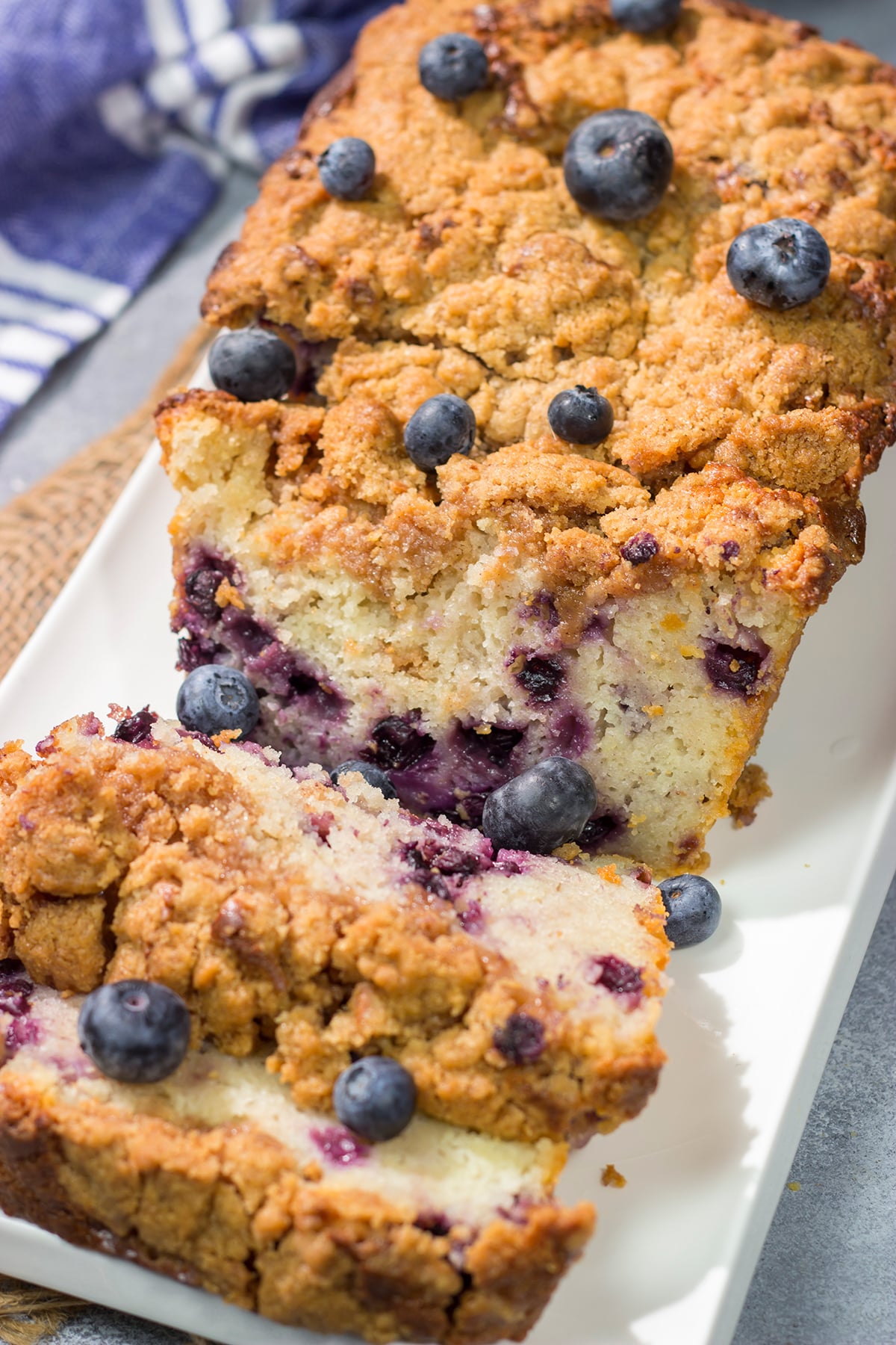 Is it a muffin? Is it a quick bread? It's both! This Blueberry Muffin Bread is a delicious combination of two favorites. It's perfect for breakfast or a mid-morning snack!