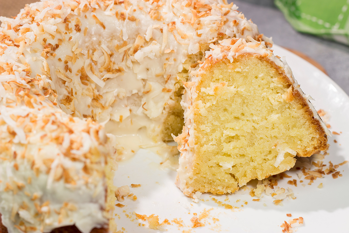 This Coconut Pound Cake is rich and buttery, and it includes a fun tropical twist thanks to the toasted coconut flakes. Grab a slice for dessert tonight!