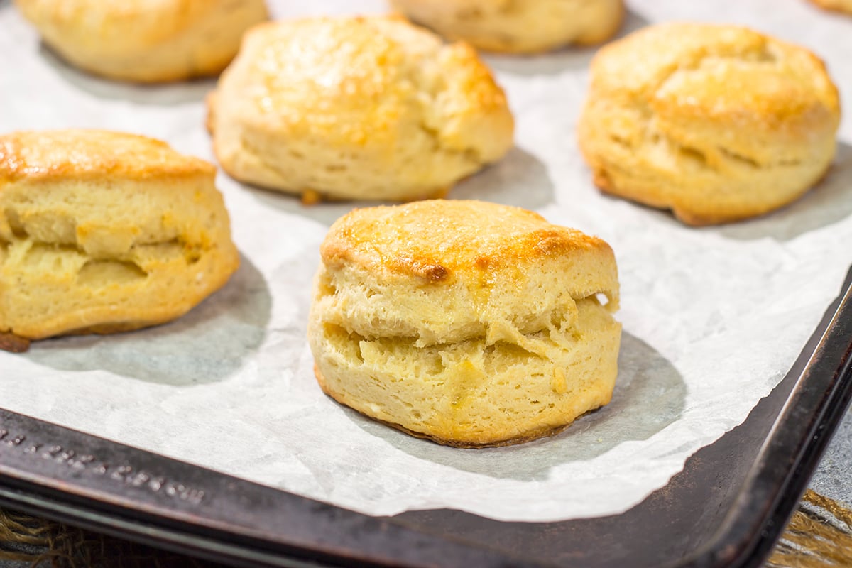 These Easy Buttermilk Biscuits are buttery, flaky and super simple to make. Make a batch for dinner tonight...or breakfast tomorrow...or both!
