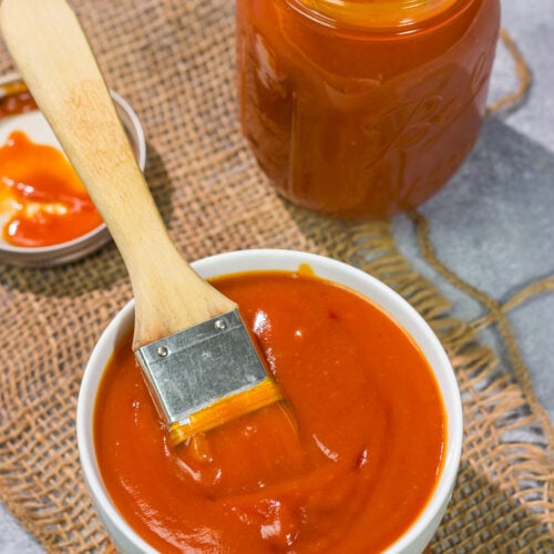 This Western NC BBQ Sauce is a tangy and full of flavor. We love this sauce brushed on grilled chicken or drizzled over a pulled pork sandwich!