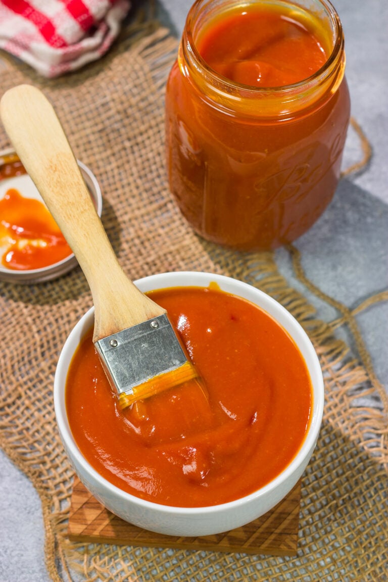 This Western NC BBQ Sauce is a tangy and full of flavor. We love this sauce brushed on grilled chicken or drizzled over a pulled pork sandwich!