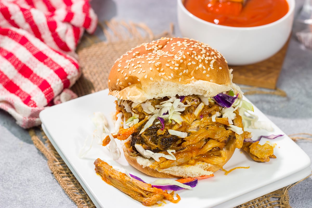 This Western NC BBQ Sauce is a tangy and full of flavor. We love this sauce brushed on grilled chicken or drizzled over a pulled pork sandwich!