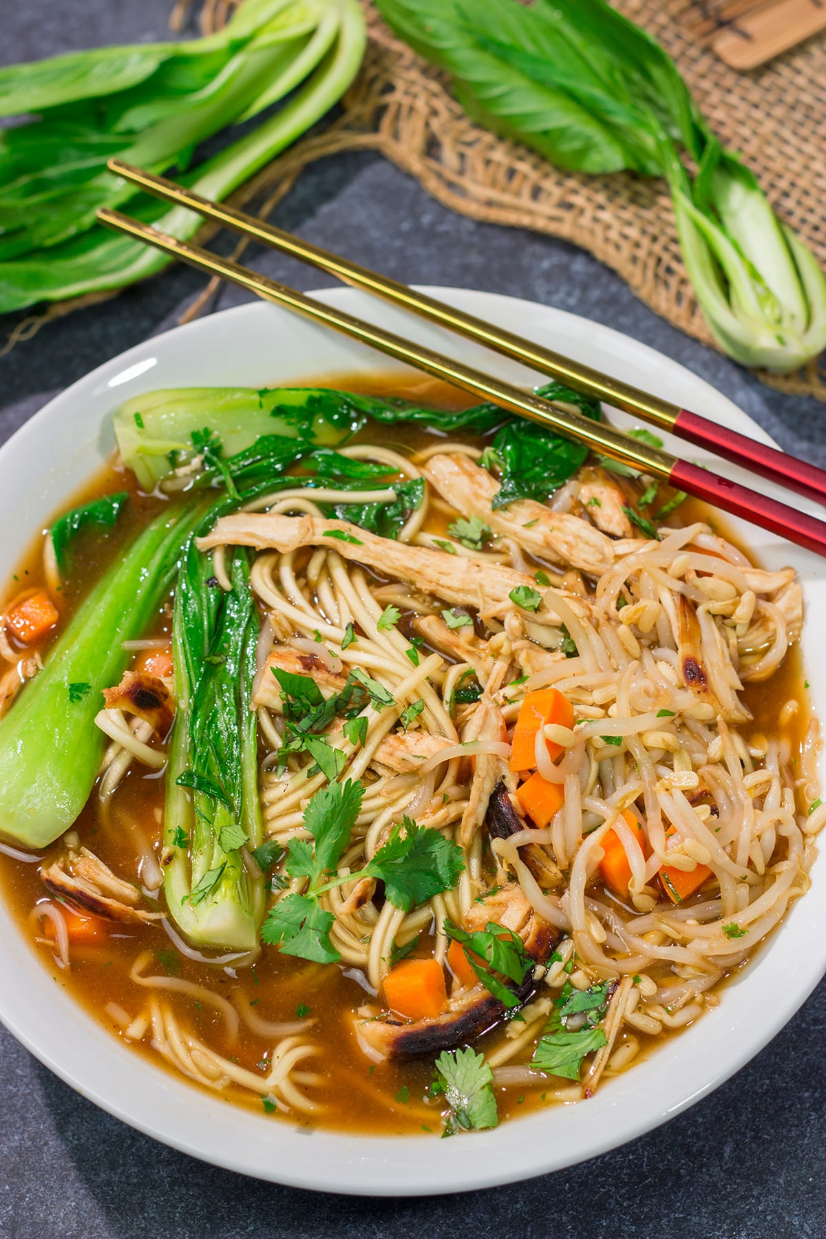 This Chinese Chicken Noodle Soup is an easy, comforting recipe that's perfect for chilly winter days!
