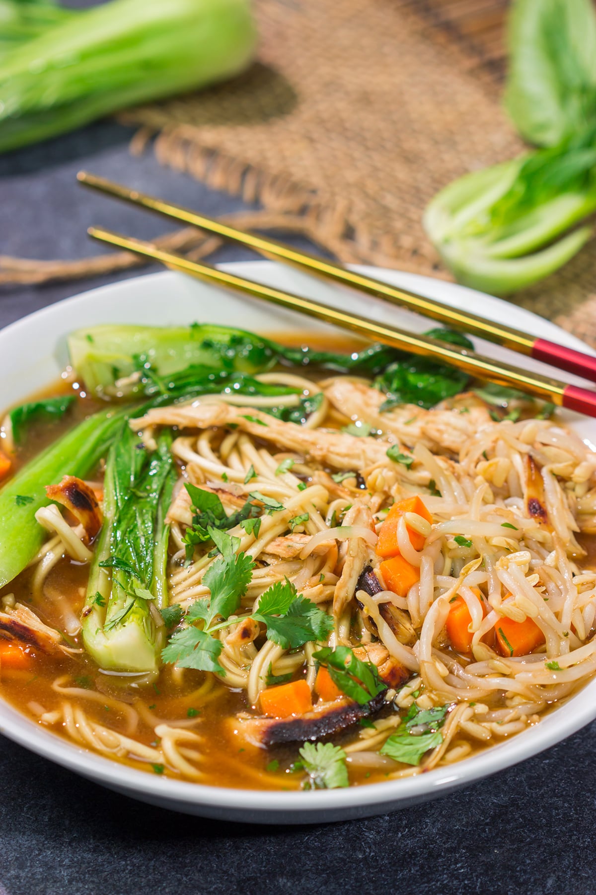 This Chinese Chicken Noodle Soup is an easy, comforting recipe that's perfect for chilly winter days!