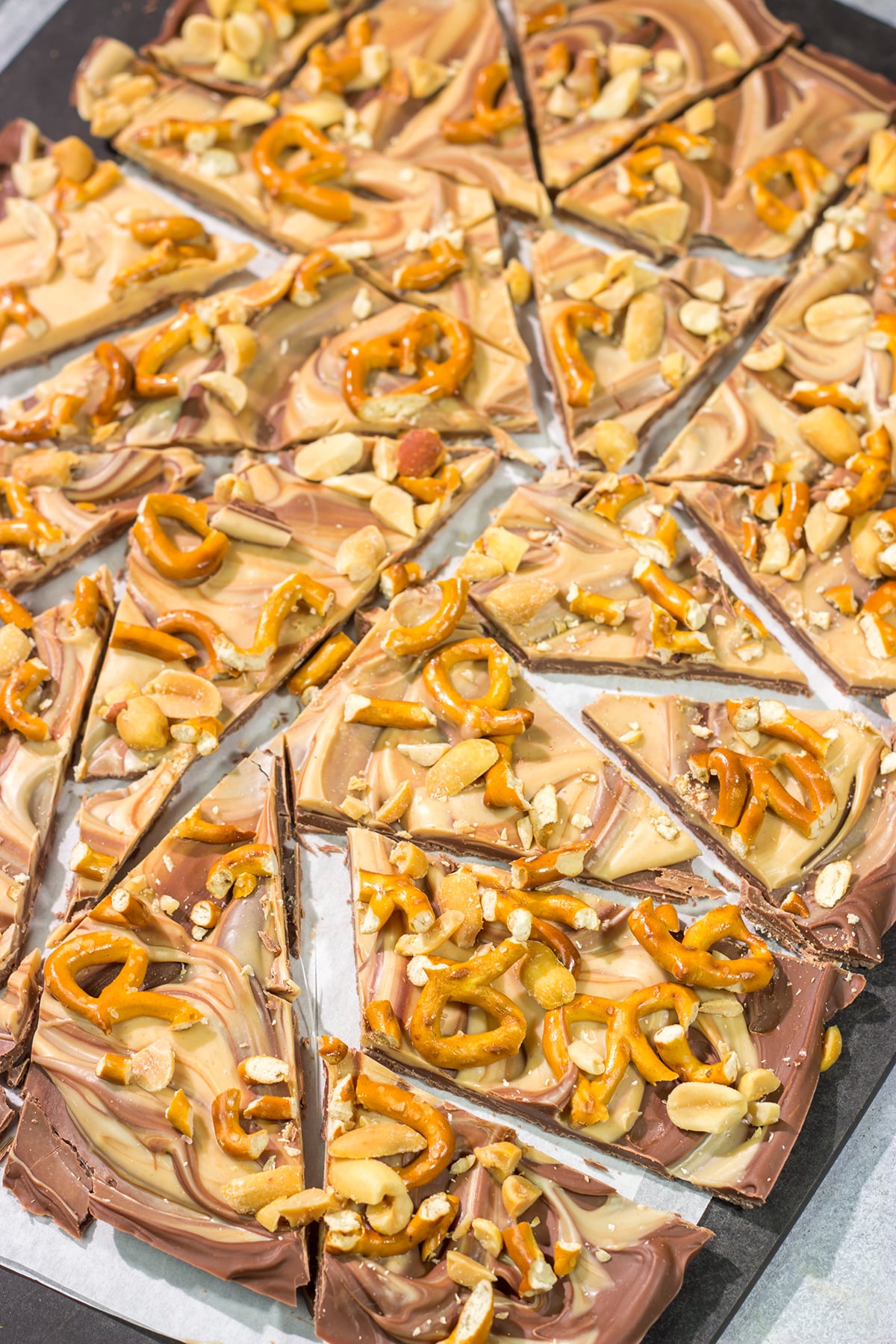 This Chocolate Peanut Butter Bark is an easy, no-bake treat that you can whip up in about 10 minutes. The layers of chocolate and peanut butter make this treat irresistible!