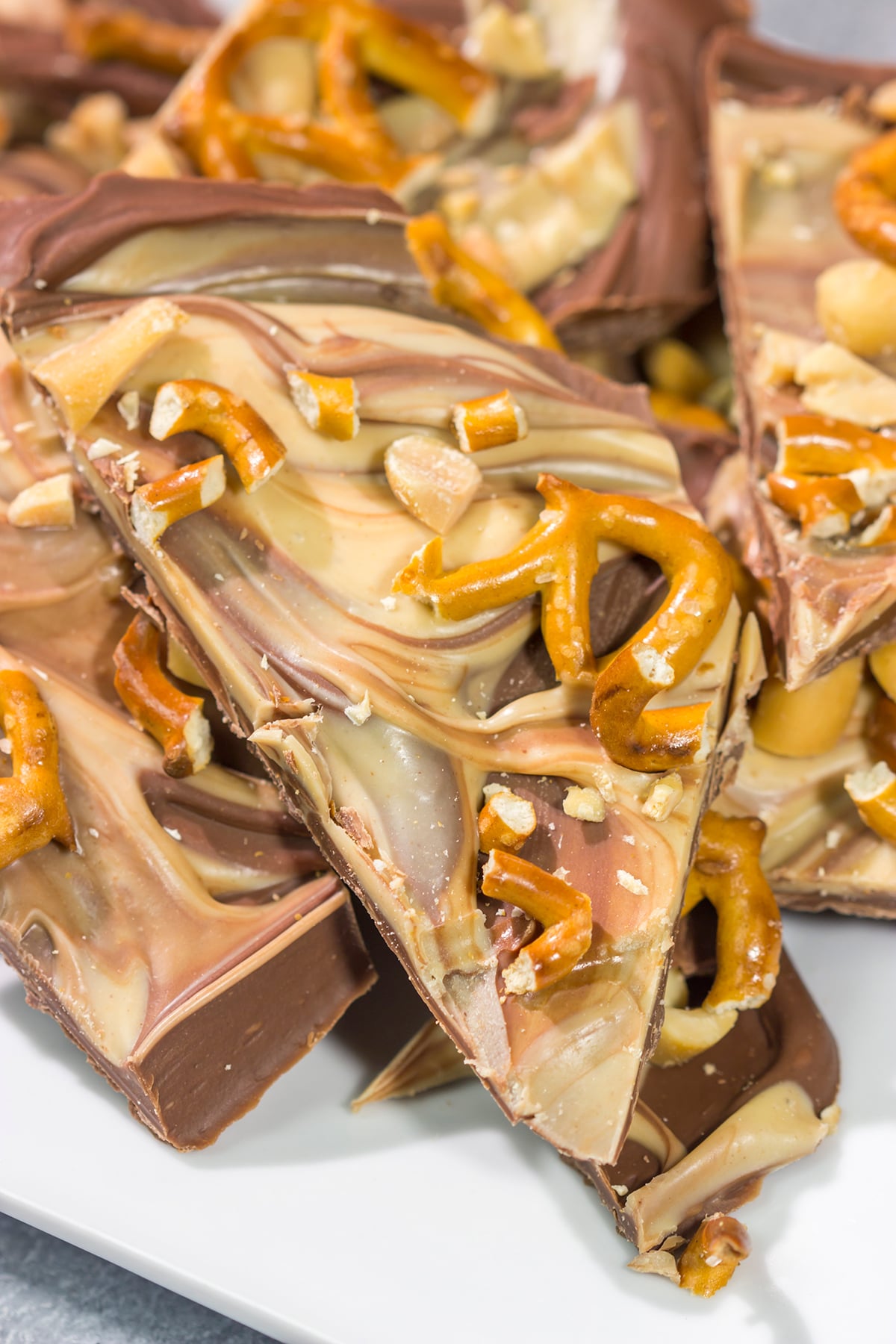 This Chocolate Peanut Butter Bark is an easy, no-bake treat that you can whip up in about 10 minutes. The layers of chocolate and peanut butter make this treat irresistible!